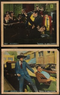 9j1161 ROADS TO HOLLYWOOD 2 LCs 1920s great images of western cowboy Art Acord, ultra rare!