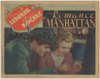 9j0902 ROMANCE IN MANHATTAN LC 1935 great close up of happy Ginger Rogers & Francis Lederer, rare!