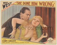 9j0920 SHE DONE HIM WRONG LC 1933 close up of Owen Moore manhandling sexy Mae West, very rare!