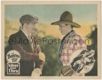 9j0926 SILVER COMES THRU LC 1927 great close up of cowboy Fred Thomson glaring at city slicker!