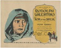 9j0621 SON OF THE SHEIK TC 1926 great close portrait of Rudolph Valentino & on horse, ultra rare!