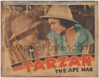 9j0956 TARZAN THE APE MAN LC 1932 c/u of Maureen O'Sullivan smiling at Neil Hamilton, ultra rare!