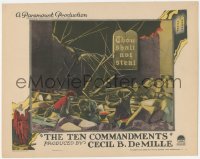 9j0959 TEN COMMANDMENTS LC 1923 Cecil B. DeMille silent classic, Thou shalt not steal, rare!