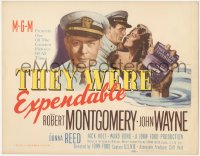 9j0627 THEY WERE EXPENDABLE TC 1945 John Wayne, Robert Montgomery, pretty Donna Reed, John Ford