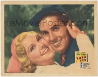 9j0964 THIN ICE LC 1937 romantic portrait of Tyrone Power & pretty ice skater Sonja Henie!