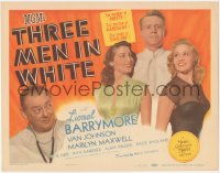 9j0629 THREE MEN IN WHITE TC 1944 Ava Gardner, Van Johnson, Lionel Barrymore, Marilyn Maxwell, rare!