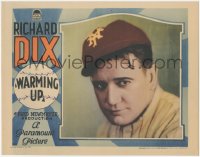 9j0988 WARMING UP LC 1928 great close portrait of New York baseball player Richard Dix, ultra rare!