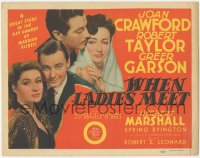 9j0631 WHEN LADIES MEET TC 1941 Joan Crawford, Robert Taylor, Greer Garson, Herbert Marshall