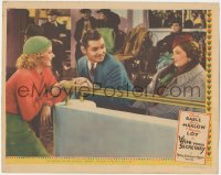 9j0993 WIFE VERSUS SECRETARY LC 1936 Clark Gable all in fun between Myrna Loy & sexy Jean Harlow!