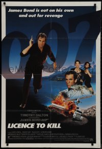 9j0325 LICENCE TO KILL int'l 1sh 1989 Timothy Dalton as Bond is out on his own and seeking revenge!