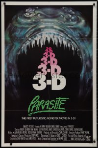 9j0407 PARASITE 1sh 1982 Demi Moore, the first futuristic monster movie in 3-D!