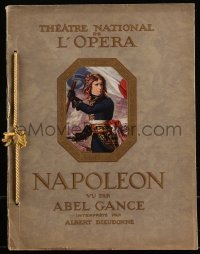 9j0049 NAPOLEON French souvenir program book 1927 Abel Gance classic, first premiere version!