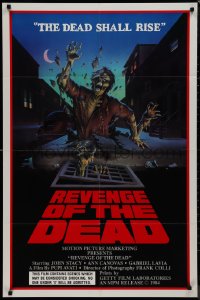 9j0439 REVENGE OF THE DEAD 1sh 1985 Pupi Avati's Zeder, cool zombie artwork, the dead shall rise!