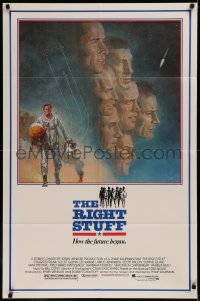 9j0441 RIGHT STUFF 1sh 1983 great Tom Jung montage art of the first NASA astronauts!