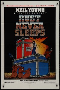 9j0453 RUST NEVER SLEEPS 2D 1sh 1979 Neil Young, rock & roll art by David Weisman & Jim Evans!