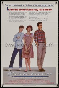 9j0471 SIXTEEN CANDLES 1sh 1984 Molly Ringwald, Anthony Michael Hall, directed by John Hughes!