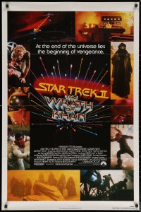 9j0483 STAR TREK II 1sh 1982 The Wrath of Khan, Leonard Nimoy, William Shatner, sci-fi sequel!