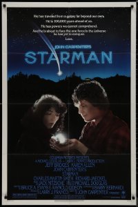9j0487 STARMAN 1sh 1984 John Carpenter, alien Jeff Bridges & Karen Allen, company's coming!