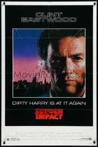 9j0494 SUDDEN IMPACT 1sh 1983 Clint Eastwood is at it again as Dirty Harry, great image!