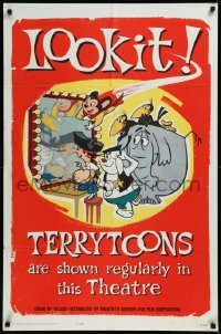 9j0507 TERRYTOONS 1sh 1962 great art of Mighty Mouse & Paul Terry's other creations!