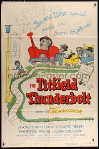 9j0512 TITFIELD THUNDERBOLT 1sh 1953 Stanley Holloway, Charles Crichton Ealing Studios comedy!