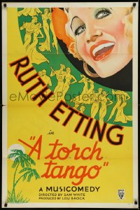 9j0516 TORCH TANGO 1sh 1934 great art of Ruth Etting & dancing couples, A Musicomedy, ultra rare!