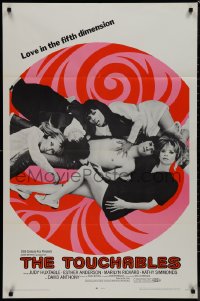 9j0517 TOUCHABLES 1sh 1968 Judy Huxtable in five-way love, psychedelic love in the fifth dimension!