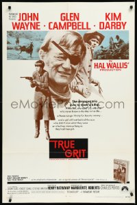 9j0522 TRUE GRIT int'l 1sh 1969 John Wayne as Rooster Cogburn, Kim Darby, Glen Campbell