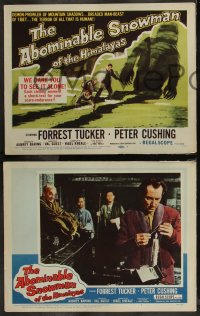 9j1013 ABOMINABLE SNOWMAN OF THE HIMALAYAS 8 LCs 1957 English Hammer horror, Peter Cushing!