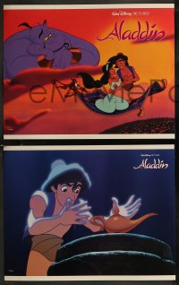 9j1015 ALADDIN 8 LCs 1992 classic Disney Arabian cartoon, great images of Prince Ali & Jasmine!
