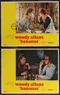 9j1097 BANANAS 7 LCs 1971 wacky images of star/director/writer Woody Allen, classic comedy!