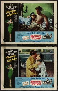 9j1023 BREAKFAST AT TIFFANY'S 8 LCs R1965 Audrey Hepburn & George Peppard, Blake Edwards classic!