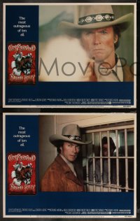 9j1024 BRONCO BILLY 8 LCs 1980 Clint Eastwood directs & stars, Roger Huyssen border art!