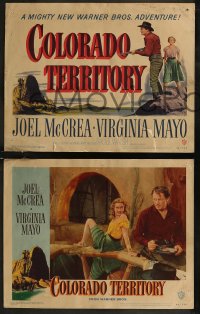 9j1028 COLORADO TERRITORY 8 LCs 1949 Virginia Mayo, McCrea is a man with a price on his head!