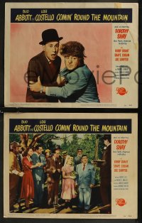 9j1118 COMIN' ROUND THE MOUNTAIN 5 LCs 1951 Bud Abbott & Lou Costello, wacky hillbillies!