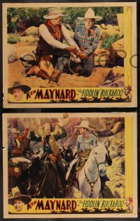 9j1139 FIDDLIN' BUCKAROO 3 LCs 1948 Ken Maynard is an undercover government agent who stops outlaws!