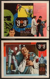 9j1043 GOG 8 LCs 1954 sci-fi, wacky Frankenstein of steel robot destroys its makers!