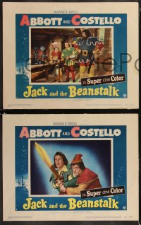9j1050 JACK & THE BEANSTALK 8 LCs 1952 Bud Abbott & Lou Costello in fairy tale classic!