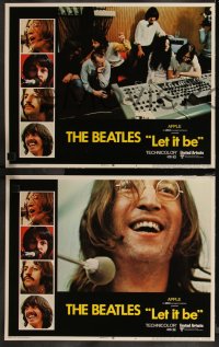 9j1053 LET IT BE 8 LCs 1970 The Beatles, John Lennon, Paul McCartney, Ringo & George, complete set!