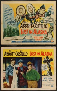 9j1057 LOST IN ALASKA 8 LCs 1952 Bud Abbott & Lou Costello, a gold mine of laughs, Mitzi Green!