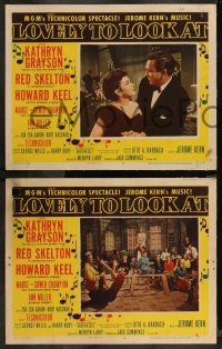 9j1141 LOVELY TO LOOK AT 3 LCs 1952 Kathryn Grayson, Howard Keel, Red Skelton!