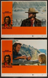 9j1065 OUTLAW JOSEY WALES 8 LCs 1976 Clint Eastwood is an army of one, Sondra Locke, cool images!