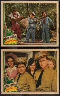 9j1121 PARDON MY SARONG 5 LCs 1942 Bud Abbott & Lou Costello and sexy tropical ladies!