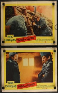 9j1131 PATHS OF GLORY 4 LCs 1958 Stanley Kubrick, cool images from World War I classic!