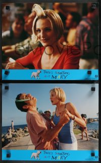 9j1079 THERE'S SOMETHING ABOUT MARY 8 LCs 1998 Ben Stiller is hooked, Cameron Diaz, Farrelly Brothers