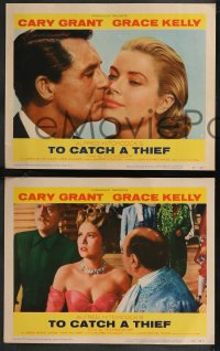 9j1081 TO CATCH A THIEF 8 LCs 1955 sexy Grace Kelly, Cary Grant, directed by Alfred Hitchcock!