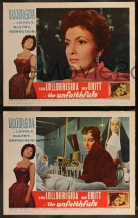 9j1124 UNFAITHFULS 5 LCs 1960 sexy red-haired Gina Lollobrigida, May Britt, Marina Vlady