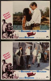 9j1085 VILLA RIDES 8 LCs 1968 Brynner as Pancho & Robert Mitchum, Peckinpah!