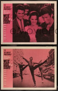 9j1089 WEST SIDE STORY 8 LCs R1962 Academy Award winning classic musical, Natalie Wood, Beymer!
