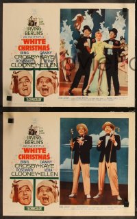 9j1091 WHITE CHRISTMAS 8 LCs R1961 full-length Danny Kaye & Vera-Ellen dancing, musical classic!